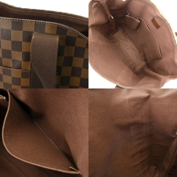 Louis Vuitton Brown Damier Ebene Canvas Neverfull PM Tote  LOUIS VUITTON Authentic Brown Damier Canvas Tote Bag